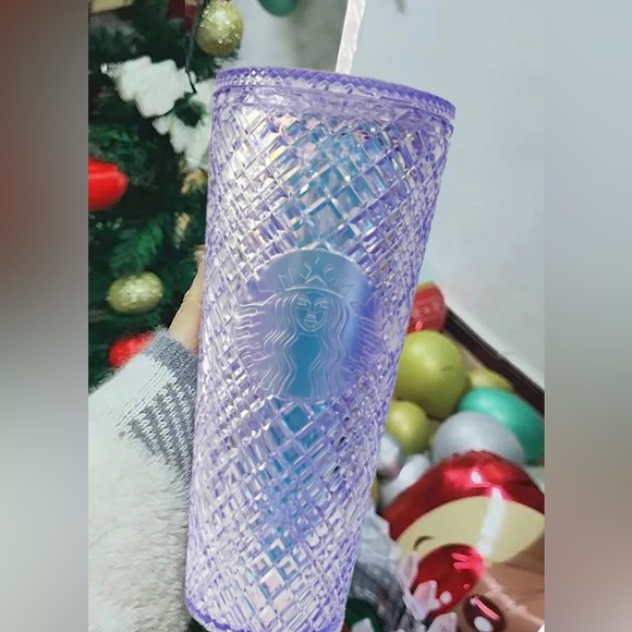 Starbucks Mexico Jeweled Unicorn Crystal Iridescent Studded Tumbler Cup 24oz NWT - Picture 1 of 12